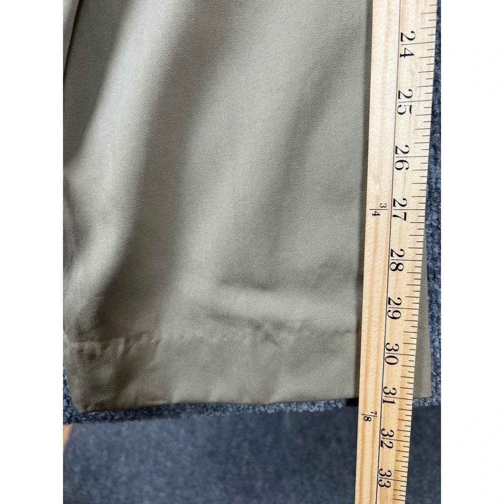 Brooks Brothers Dress Pants Tan Wool Pleated Khaki Made in Canada Mens 35W